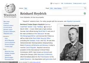 Reinhard Heydrich - Wikipedia, the free encyclopedia