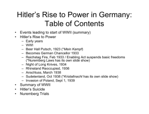 3 Rise of Hitler Powerpoint