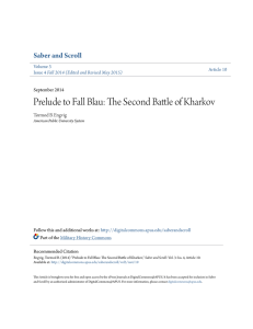 The Second Battle of Kharkov - DigitalCommons@APUS