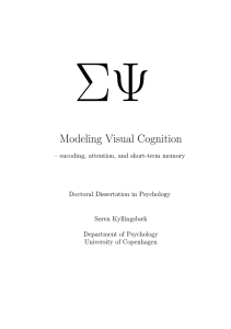 Modeling Visual Cognition