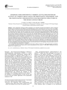 donepezil dose-dependently inhibits acetylcholinesterase activity in