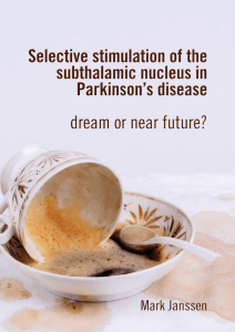 Selective stimulation of the subthalamic nucleus in Parkinson`s