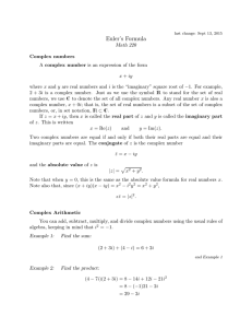 Euler`s Formula
