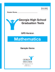 GHSGT Mathematics Released Items