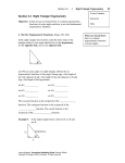 Section 4.3 Right Triangle Trigonometry θ θ