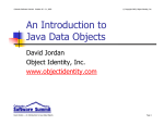 An Introduction to the Java Data Objects (JDO) API
