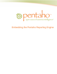Embedding the Pentaho Reporting Engine