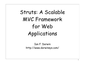 Struts: A Scalable MVC Framework for Web Applications