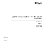 Common Annotations for the Java Platform