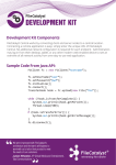 Development Kit Components Sample Code From