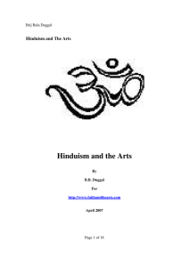Hinduism and the Arts
