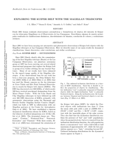 exploring the kuiper belt with the magellan telescopes