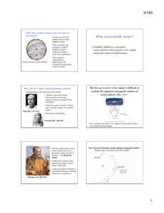 What is a scientific model?