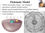 Ptolemaic Model