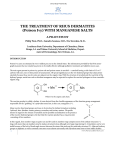 THE TREATMENT OF RHUS DERMATITIS