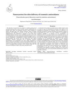 Nanocarriers for skin delivery of cosmetic antioxidants