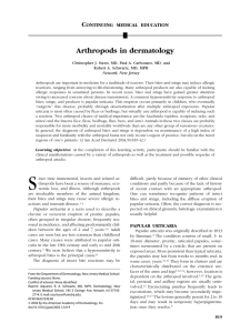 Arthropods in dermatology