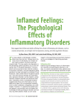 Inflamed Feelings: The Psychological Effects of Inflammatory