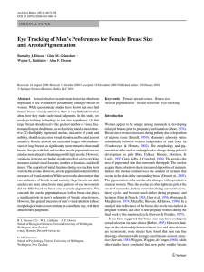 Eye Tracking of Men`s Preferences for Female Breast Size and