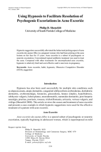 Using Hypnosis to Facilitate Resolution of Psychogenic