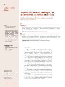 Superficial chemical peeling in the maintenance treatment of rosacea