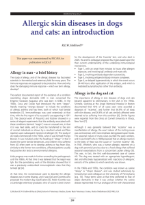 Allergic skin diseases in dogs and cats: an introduction
