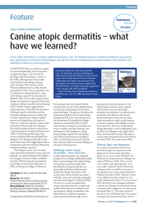 The ACVD task force on canine atopic dermatitis