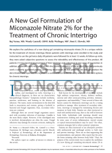 A New Gel Formulation of Miconazole Nitrate 2% for the S