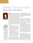 Deep Tissue Injury: What, Why and When?