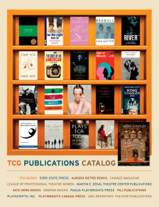 tcg publications catalog - Theatre Communications Group