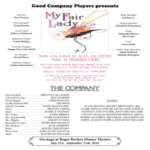 The Company - Roger Rocka`s Dinner Theater
