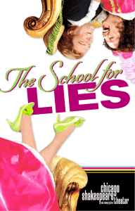 The School for Lies.