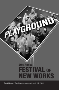 playground festival of new works