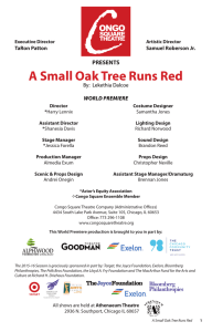 A Small Oak Tree Runs Red