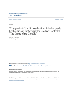 "Compulsion": The Fictionalization of the Leopold