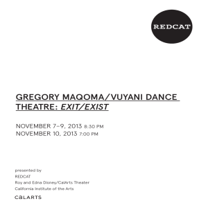 gregory maqoma/vuyani dance theatre: exit/exist