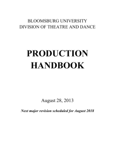 production handbook - Bloomsburg University