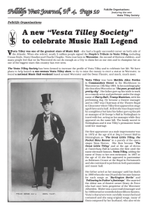 A new “Vesta Tilley Society” to celebrate Music Hall