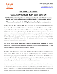 for immediate release geva announces 2014