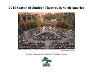 2015 Season of Outdoor Theatres in North America Member