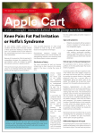 Knee Pain: Fat Pad Irritation or Hoffa`s Syndrome