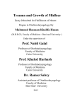 Trauma and Growth of Midface Prof. Nabil Galal Prof. Khaled