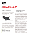 Facts About Gates PowerBand® Belts: White Paper