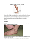 Lateral Ankle Pain in a Rower