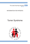 Turner Syndrome - Leeds Teaching Hospitals NHS Trust Pathology