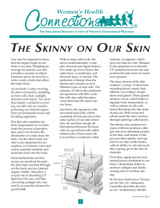 The Skinny on Our Skin - Women`s International Pharmacy