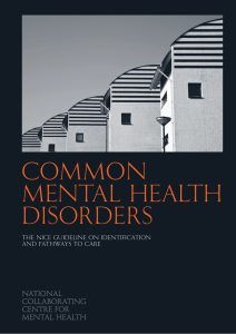 Common Mental Health Disorders