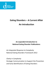 Eating Disorders – A Current Affair