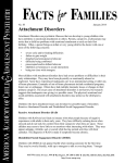 Attachment Disorders - American Academy of Child and Adolescent
