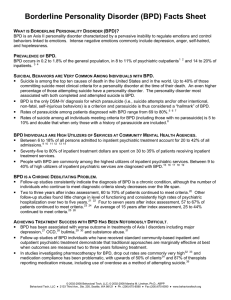 Borderline Personality Disorder (BPD)